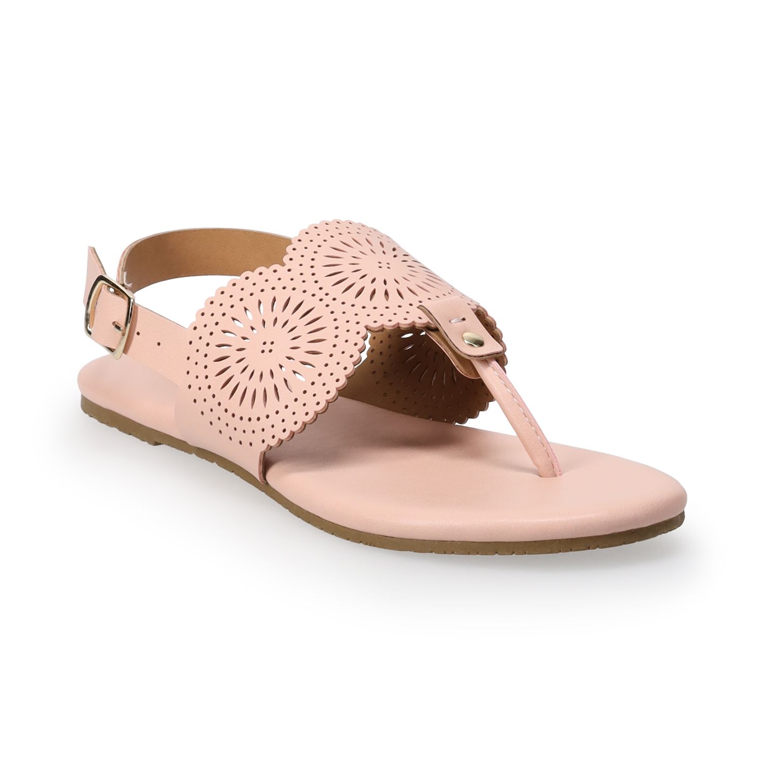 Sandales LC Lauren Conrad - Taille 8.5 US - Talon Compensé Beige/Noir - Neuf Sans Boîte