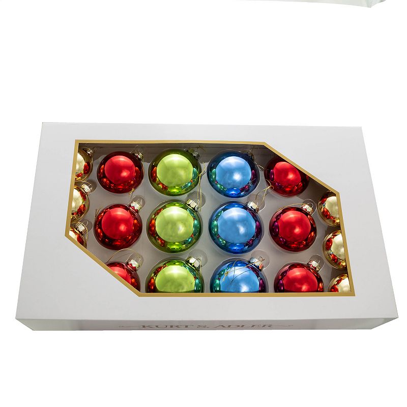 71162246 Shiny Multicolor Ball Christmas Ornament 20-piece  sku 71162246