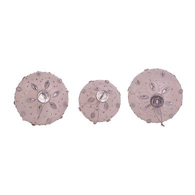 Jeweled Finial Christmas Ornament 3-Piece Set