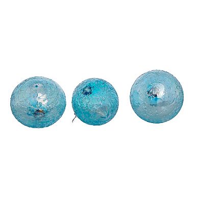 Blue Finial Christmas Ornament 3-piece Set