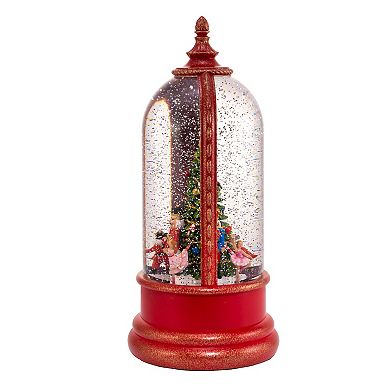 USB Light-Up Musical Nutcracker Water Globe Christmas Table Decor