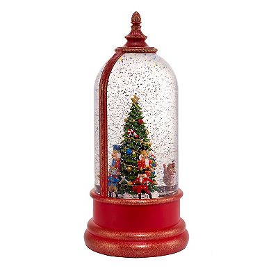 USB Light-Up Musical Nutcracker Water Globe Christmas Table Decor