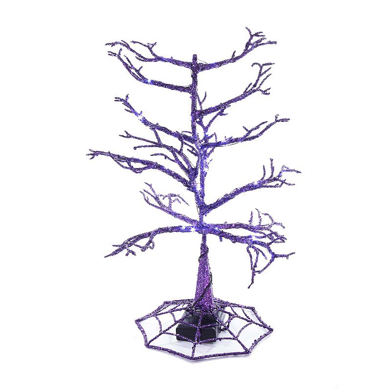 Kurt Adler 30-Light 14 Halloween Flashing Purple Tree