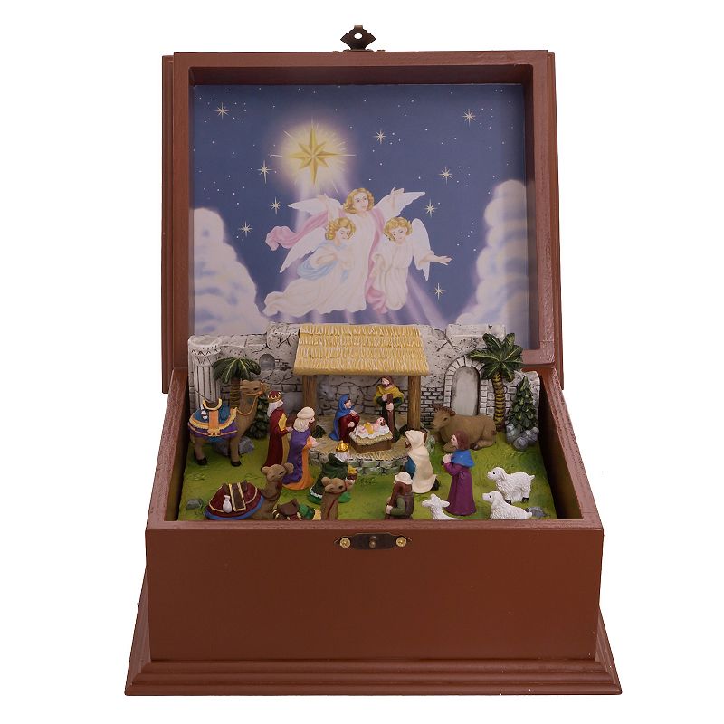 48982731 Nativity Music Box Christmas Table Decor, Multicol sku 48982731