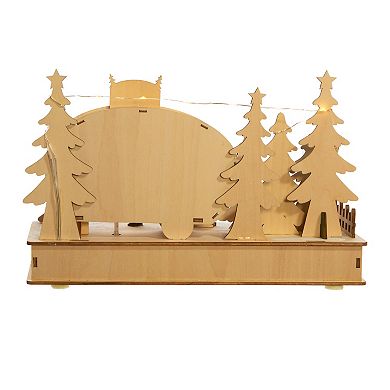 Light-Up Camping Scene Christmas Table Decor
