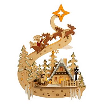 Light-Up Village Christmas Table Decor
