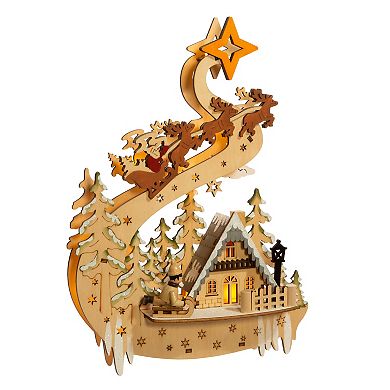 Light-Up Village Christmas Table Decor