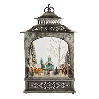 LED Musical Christmas Village Lantern Floor Decor