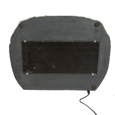 Kurt Adler 6.5-Inch LED Musical Ice Hockey Rink Table Piece