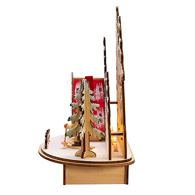 Light-Up Ski Resort Village Christmas Table Decor