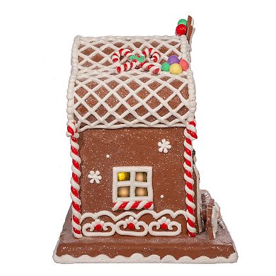 Light-Up Nativity Faux Gingerbread House Christmas Table Decor