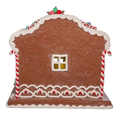 Light-Up Nativity Faux Gingerbread House Christmas Table Decor