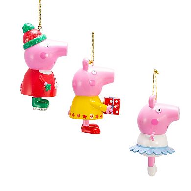 Peppa Pig Christmas Ornament 3-piece Set