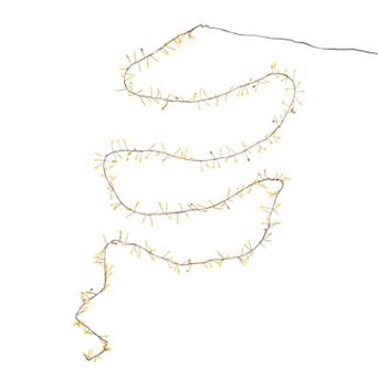 Kurt Adler 300-Light Cluster Garland with Classic White LED Twinkle Lights