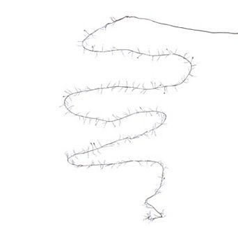 Kurt Adler 300-Light Cluster Garland Cool White LED Twinkle Lights