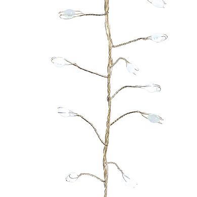 Kurt Adler 300-Light Cluster Garland Cool White LED Twinkle Lights