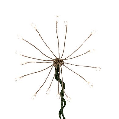 Kurt Adler 75-Light Cluster Burst Warm White Superbright LED Light Set with Green Wire