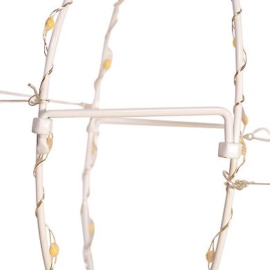 Kurt Adler 8" Warm White LED Foldable Metal Sphere