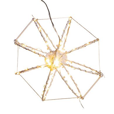 Kurt Adler 8" Warm White LED Foldable Metal Sphere