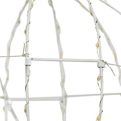 Kurt Adler 12" Warm White LED Foldable Metal Sphere