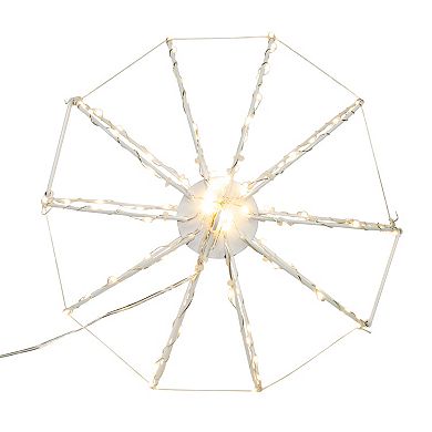 Kurt Adler 12" Warm White LED Foldable Metal Sphere