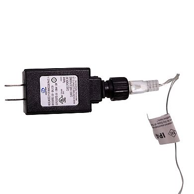 Kurt Adler 12.2" Tinsel Star Tree Topper with Warm White LED Lights