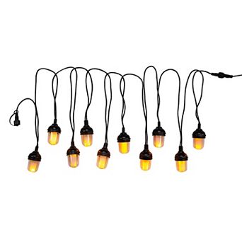 Kurt Adler 10 pc Lantern with Flicker Flame Light Set