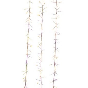 Kurt Adler 300-Light 9.8-Foot Dual Color LED Cluster Garland