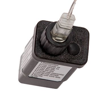 Kurt Adler 300-Light 9.8-Foot Dual Color LED Cluster Garland