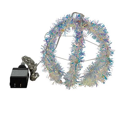 Kurt Adler 6" Multi-Color LED Tinsel Foldable Sphere