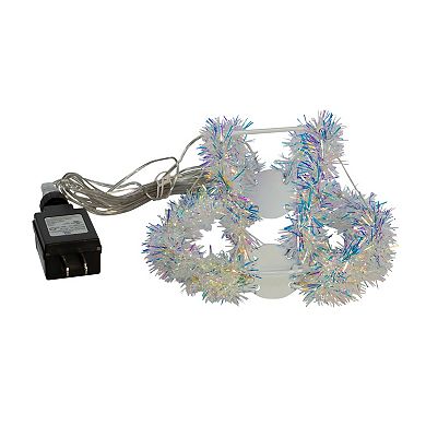 Kurt Adler 6" Warm White LED Tinsel Foldable Sphere