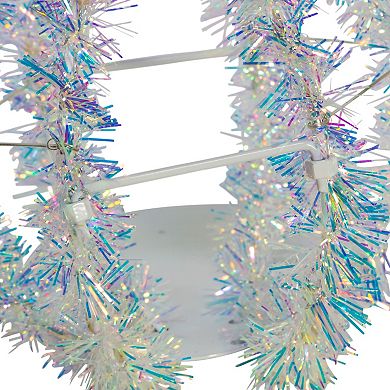 Kurt Adler 6" Warm White LED Tinsel Foldable Sphere