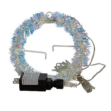 Kurt Adler 6" Warm White LED Tinsel Foldable Sphere