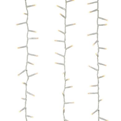 Kurt Adler 600-Light 49-Ft. Warm White LED White Wire Rice Lights