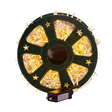 Kurt Adler 600-Light 49-Ft. Warm White LED White Wire Rice Lights
