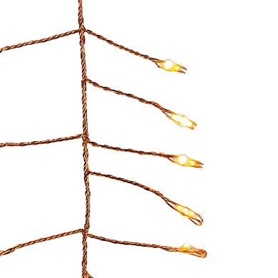 Kurt Adler 7.8-Ft. 240-Light Twinkle Classic White LED Fairy Light Cluster Garland