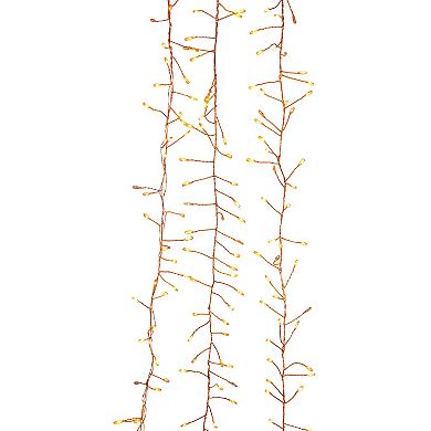 Kurt Adler 7.8-Ft. 240-Light Twinkle Classic White LED Fairy Light Cluster Garland