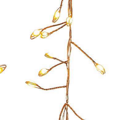 Kurt Adler 9.8-Ft. 300-Light Classic White LED Fairy Light Cluster Garland