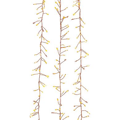 Kurt Adler 9.8-Ft. 300-Light Classic White LED Fairy Light Cluster Garland
