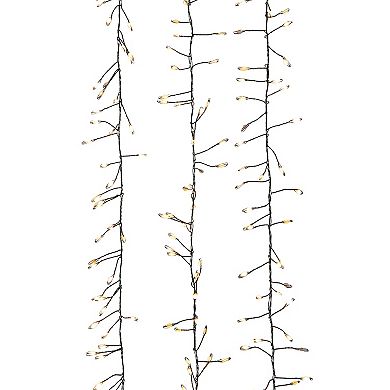 Kurt Adler 9.8-Ft. 300-Light Warm White LED Fairy Light Cluster Garland