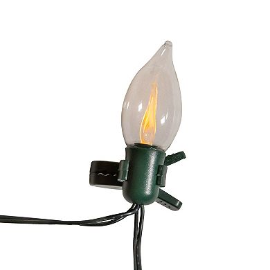 Kurt Adler Battery-Operated 7-Light Flicker Flame Light Set with Clips