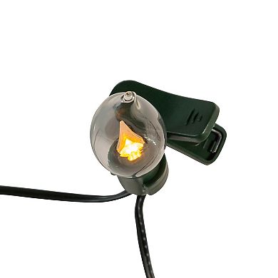 Kurt Adler Battery-Operated 7-Light Flicker Flame Light Set with Clips