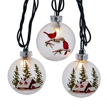 10-Light Cardinal Cabin String Lights