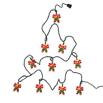 10-Light Candy Cane String Lights