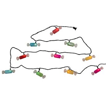 10-Light Multicolor Glitter Candies String Lights