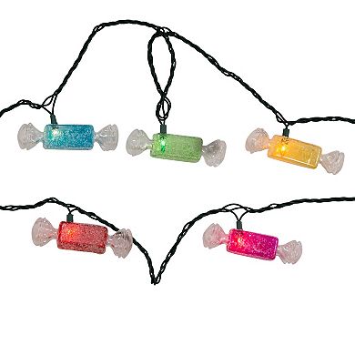 10-Light Multicolor Glitter Candies String Lights