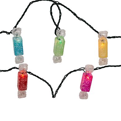 10-Light Multicolor Glitter Candies String Lights