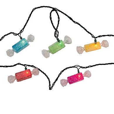 10-Light Multicolor Glitter Candies String Lights