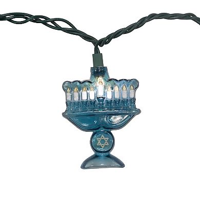 Hanukkah 10-Light Menorah String Lights