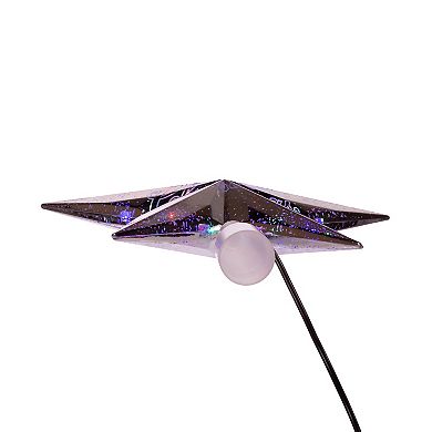 Kurt Adler 10" 18-Light Merry Christmas Silver Star Tree Topper